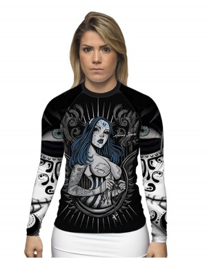 RASHGUARD FEMININO LA CAVEIRA CATRINA - OFERTAÇO