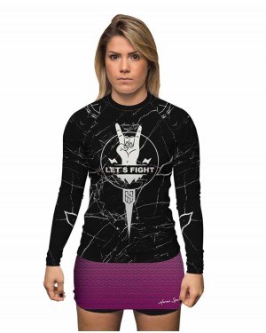 RASHGUARD FEMININO LET'S FIGHT - OFERTAÇO