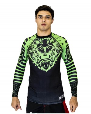 RASHGUARD MASCULINO LION GREEN - OFERTAÇO  