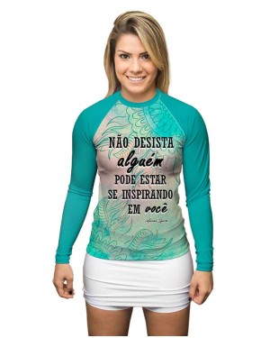 RASHGUARD FEMININO NÃO DESISTA - OFERTAÇO