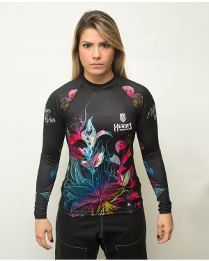 RASHGUARD FEMININO TATTOO FLOWERS - OFERTAÇO