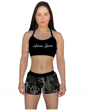 SHORT CROSS CAVALO MARINHO BLACK FEMININO - OFERTAÇO