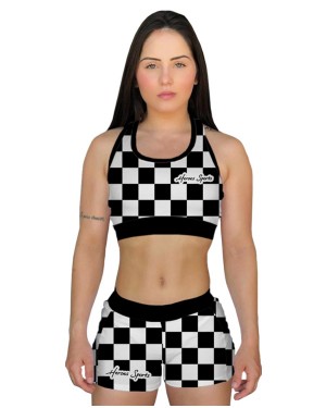 SHORT CROSS CHESS BLACK FEMININO - OFERTAÇO