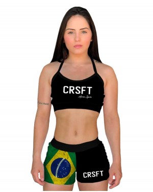 SHORT CROSS CRSFT BRASIL FEMININO - OFERTAÇO