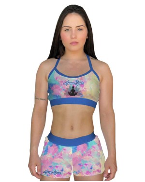SHORT CROSS YOGA TIE DYE FEMININO - OFERTAÇO