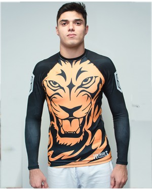 RASHGUARD MASCULINO TIGRE LARANJA - OFERTAÇO