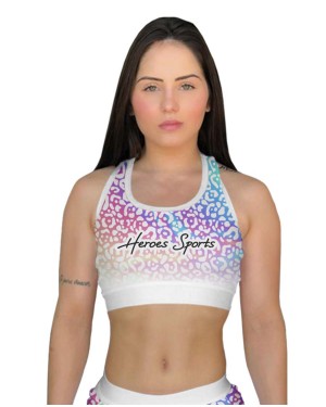 TOP FITNESS LEOPARD PRINT FEMININO - OFERTAÇO