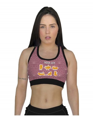 TOP FITNESS YOGA CAT FEMININO - OFERTAÇO 