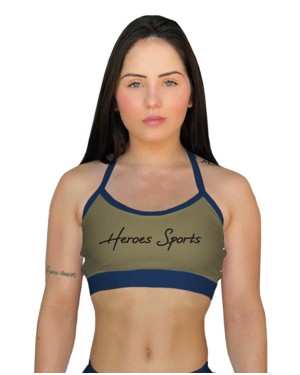 TOP ALCINHA HEROES BLUE GREEN FEMININO - OFERTAÇO