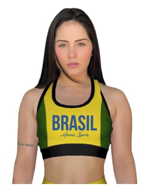 TOP FITNESS BRASIL YELLOW FEMININO