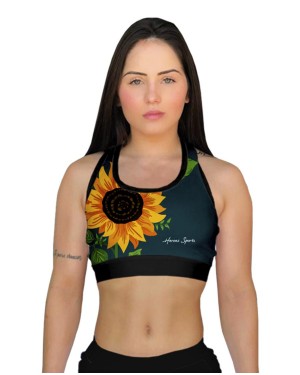 TOP FITNESS SUNFLOWER FEMININO - OFERTAÇO
