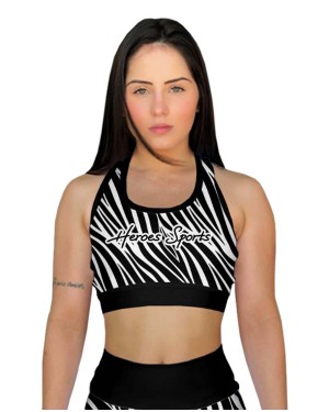 TOP FITNESS ZEBRA FEMININO - OFERTAÇO