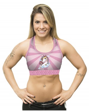 TOP FITNESS UNICORNS FEMININO - OFERTAÇO