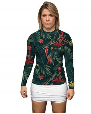 RASHGUARD FEMININO TROPICAL - OFERTAÇO