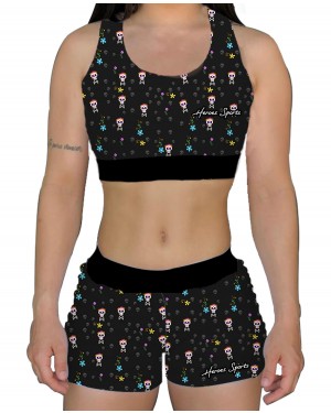 CONJUNTO CUTE SKULL FEMININO