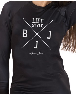 BODY FEMININO BJJ LIFESTYLE BLACK