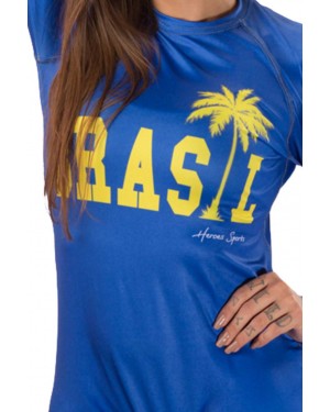 BODY FEMININO BRASIL AZUL - OFERTAÇO 