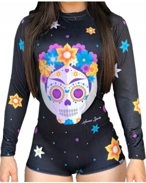 BODY FEMININO FRIDA SKULL 