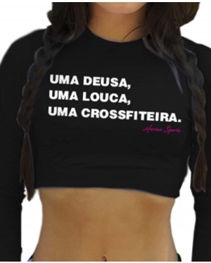CROPPED DEUSA CROSSFITEIRA FEMININO - OFERTAÇO