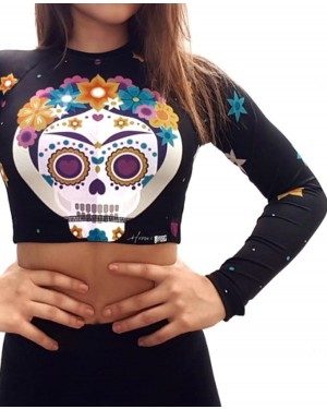 CROPPED FRIDA SKULL FEMININO - OFERTAÇO