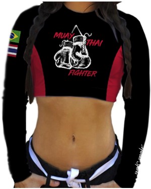 CROPPED MUAY THAI FIGHTER FEMININO - OFERTAÇO