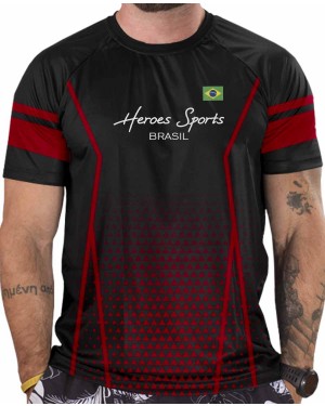 CAMISA DRY FIT MASCULINO BRASIL COMPETITION BLACK - OFERTAÇO