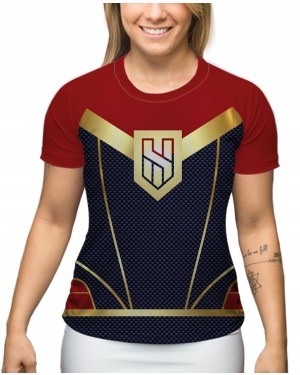 CAMISA DRY FIT FEMININO HEROÍNA HEROES - OFERTAÇO