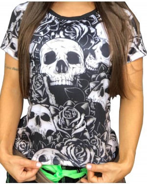 CAMISA DRY FIT FEMININO SKULL - OFERTAÇO