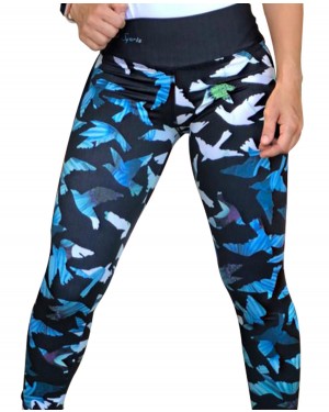 LEGGING FEMININO BIRDS BLUE - OFERTAÇO