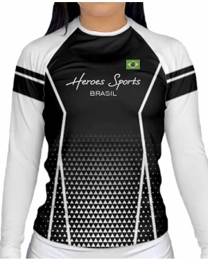 RASHGUARD FEMININO BRASIL COMPETITION WHITE - OFERTAÇO