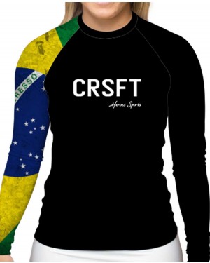 RASHGUARD FEMININO CRSFT BRASIL - OFERTAÇO