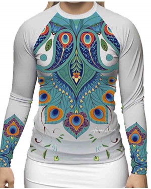 RASHGUARD FEMININO WHITE PEACOCK - OFERTAÇO