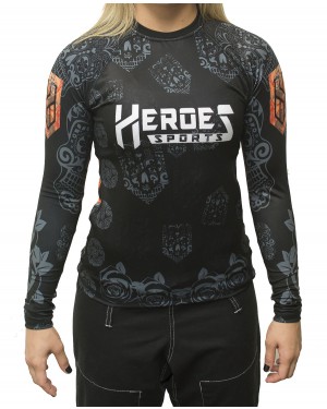 RASHGUARD FEMININO MEXICAN SKULL - OFERTAÇO