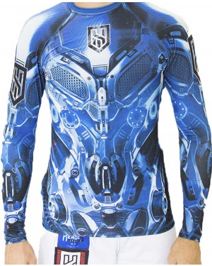 RASHGUARD MASCULINO CYBORG BLUE 