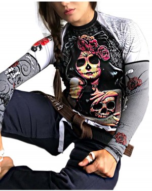 RASHGUARD FEMININO DAMA DE LA MUERTE 