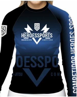 RASHGUARD FEMININO HEROES COMPETITION BLUE - OFERTAÇO 