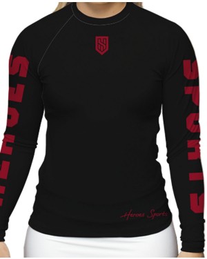 RASHGUARD FEMININO HEROES TRAINING RED