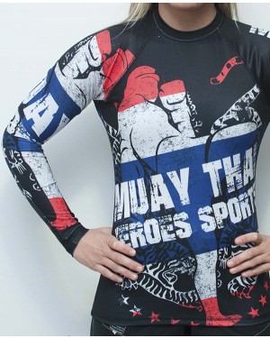 RASHGUARD FEMININO HEROES MUAY THAI 