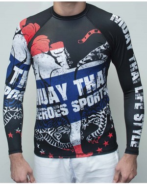 RASHGUARD MASCULINO HEROES MUAY THAI 