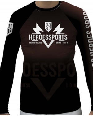 RASHGUARD MASCULINO HEROES COMPETITION BROWN - OFERTAÇO