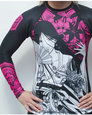 RASHGUARD FEMININO PINK GEISHA - OFERTAÇO