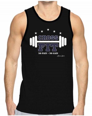 REGATA DRY FIT MASCULINO NO PAIN NO GAIN CROSSFIT - OFERTAÇO