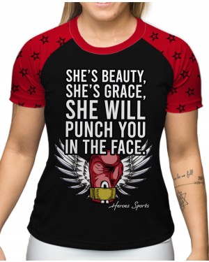 CAMISA DRY FIT FEMININO SHE'S BEAUTY - OFERTAÇO