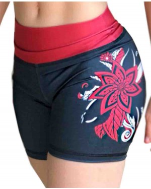 SHORT FITNESS RED FLOWER FEMININO - OFERTAÇO