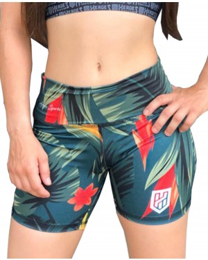 SHORT FITNESS TROPICAL FEMININO - OFERTAÇO