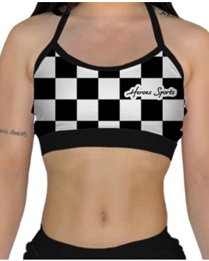 TOP ALCINHA CHESS BLACK FEMININO - OFERTAÇO