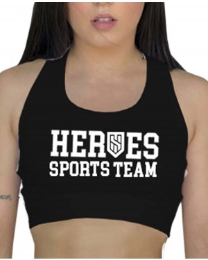 TOP FITNESS VARSITY BLACK FEMININO - OFERTAÇO 