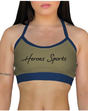 TOP ALCINHA HEROES BLUE GREEN FEMININO - OFERTAÇO