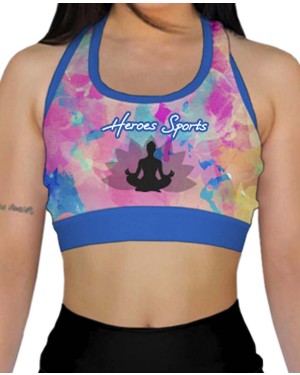 TOP FITNESS YOGA TIE DYE FEMININO - OFERTAÇO