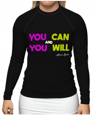 RASHGUARD FEMININO YOU CAN AND YOU WILL 